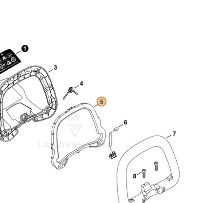 ECHO part C453000620 — IPL diagram snippet (6x zoom, amber highlight)