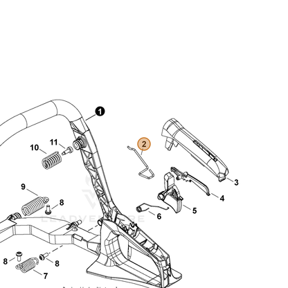 ECHO part C454000620 — IPL diagram snippet (6x zoom, amber highlight)
