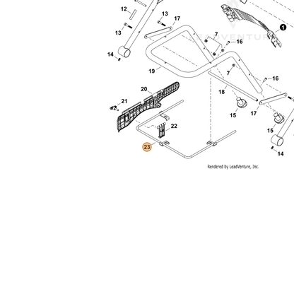 ECHO part C455000000 — IPL diagram snippet (6x zoom, amber highlight)