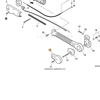 ECHO part C459000020 — IPL diagram snippet (6x zoom, amber highlight)