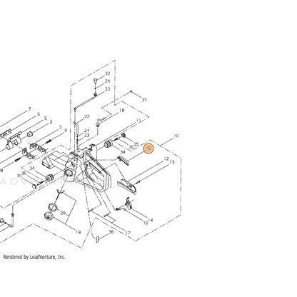 ECHO part C460000311 — IPL diagram snippet (6x zoom, amber highlight)