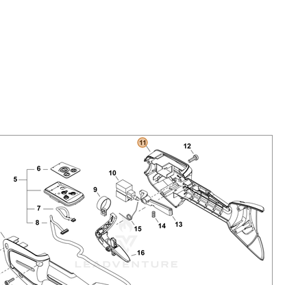 ECHO part C470000290 — IPL diagram snippet (6x zoom, amber highlight)