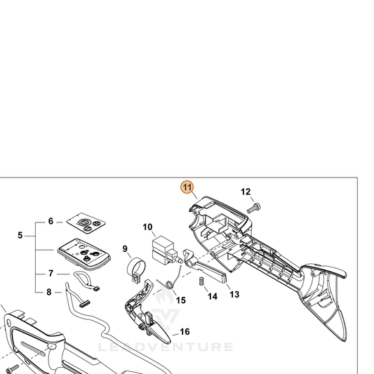 ECHO part C470000290 — IPL diagram snippet (6x zoom, amber highlight)