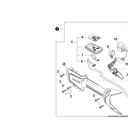 ECHO part C470000300 — IPL diagram snippet (6x zoom, amber highlight)