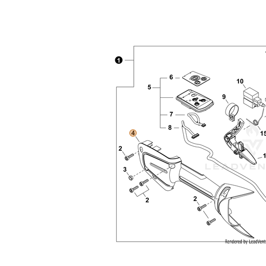 ECHO part C470000300 — IPL diagram snippet (6x zoom, amber highlight)