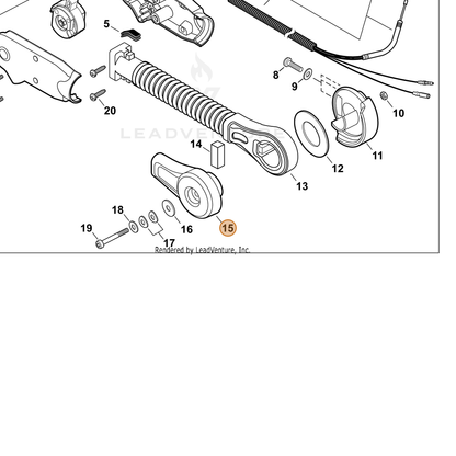 Echo part C472000130 — IPL diagram snippet (6x zoom, amber highlight)