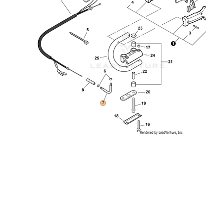 ECHO part C482000050 — IPL diagram snippet (6x zoom, amber highlight)