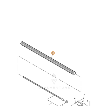 ECHO part C500000321 — IPL diagram snippet (6x zoom, amber highlight)