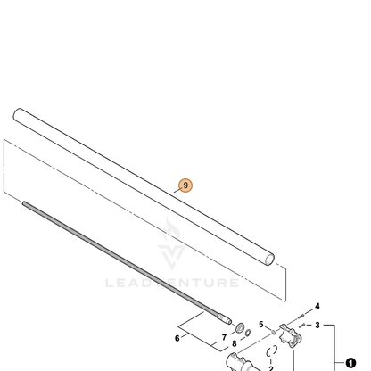 ECHO part C500000331 — IPL diagram snippet (6x zoom, amber highlight)