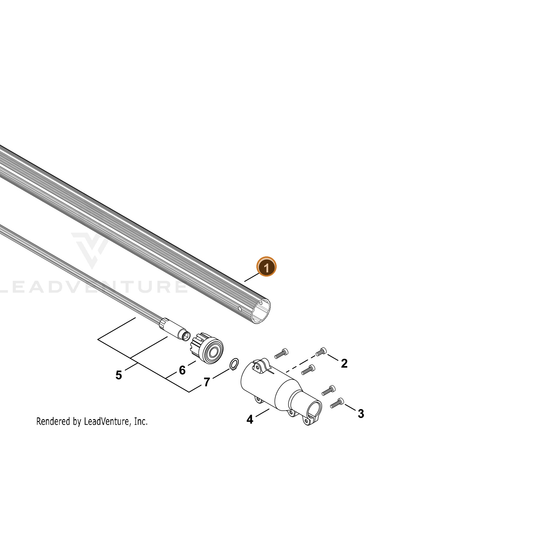 Echo part C500000910 — IPL diagram snippet (6x zoom, amber highlight)