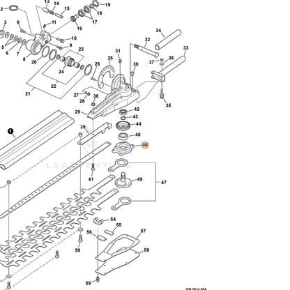 ECHO part C503000072 — IPL diagram snippet (6x zoom, amber highlight)