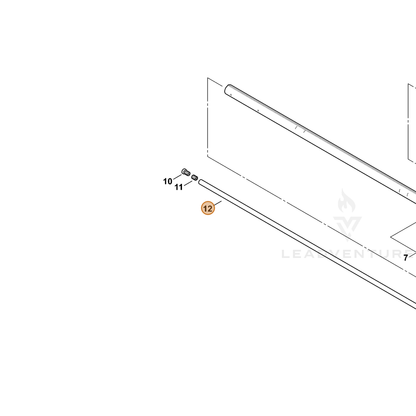 ECHO part C504000410 — IPL diagram snippet (6x zoom, amber highlight)