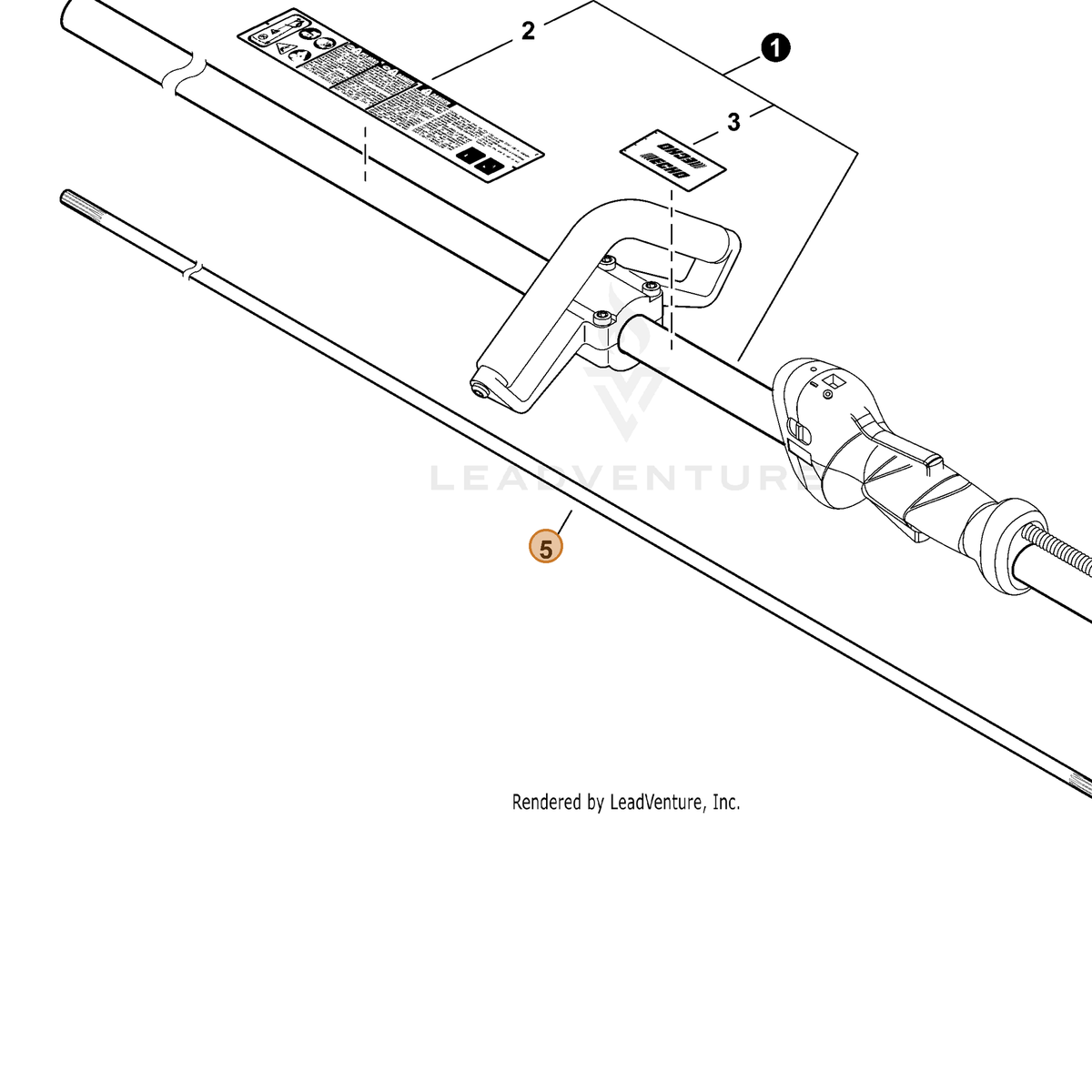 ECHO part C504001170 — IPL diagram snippet (6x zoom, amber highlight)