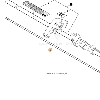 ECHO part C504001170 — IPL diagram snippet (6x zoom, amber highlight)