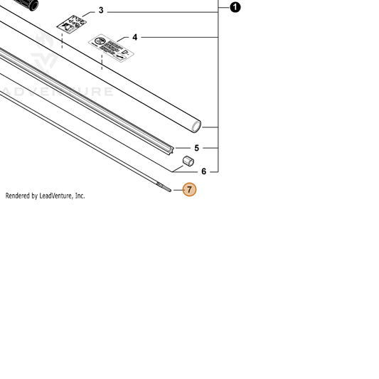 Echo part C504001620 — IPL diagram snippet (6x zoom, amber highlight)