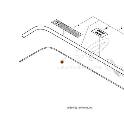 ECHO part C506000090 — IPL diagram snippet (6x zoom, amber highlight)