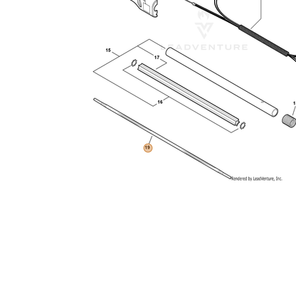 ECHO part C506000100 — IPL diagram snippet (6x zoom, amber highlight)