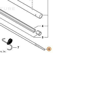 ECHO part C506000110 — IPL diagram snippet (6x zoom, amber highlight)