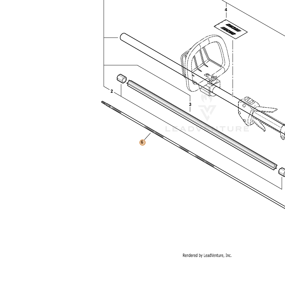 ECHO part C506000370 — IPL diagram snippet (6x zoom, amber highlight)