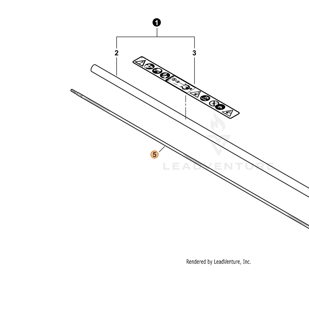 ECHO part C506000390 — IPL diagram snippet (6x zoom, amber highlight)