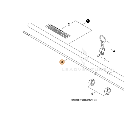 ECHO part C506000660 — IPL diagram snippet (6x zoom, amber highlight)