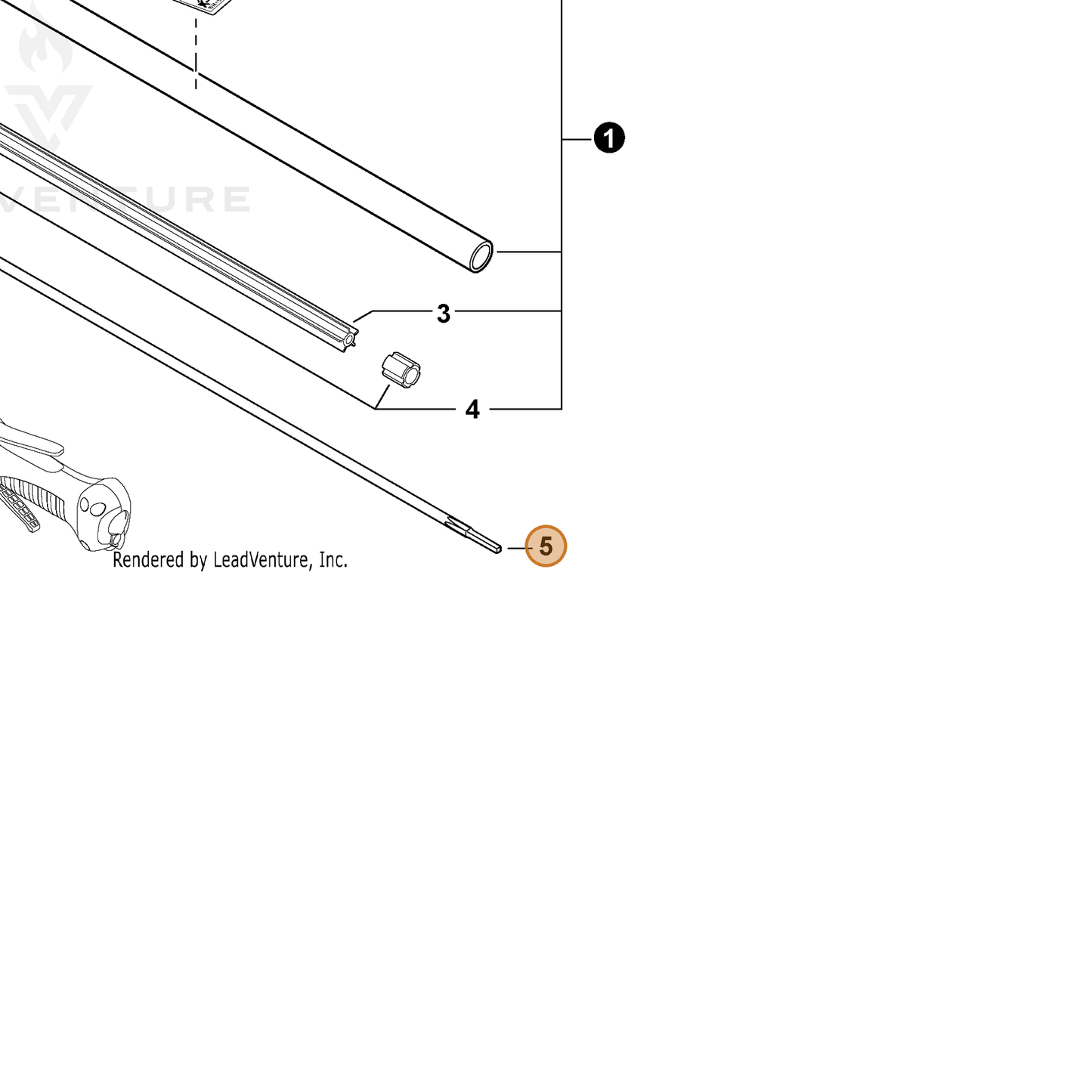 ECHO part C506000700 — IPL diagram snippet (6x zoom, amber highlight)