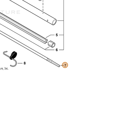 ECHO part C506000740 — IPL diagram snippet (6x zoom, amber highlight)