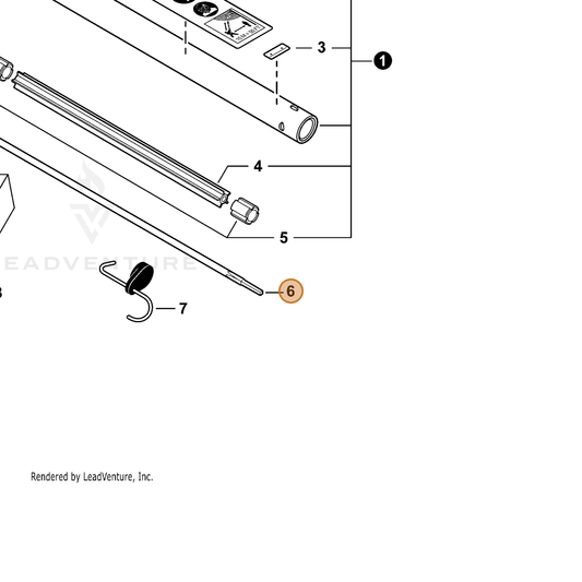 ECHO part C506000780 — IPL diagram snippet (6x zoom, amber highlight)