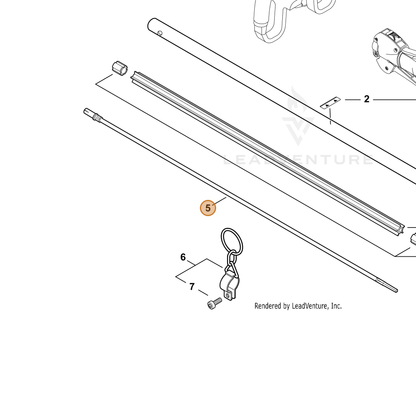 ECHO part C506000800 — IPL diagram snippet (6x zoom, amber highlight)