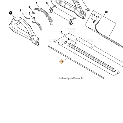 ECHO part C506000810 — IPL diagram snippet (6x zoom, amber highlight)