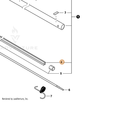 ECHO part C507000320 — IPL diagram snippet (6x zoom, amber highlight)