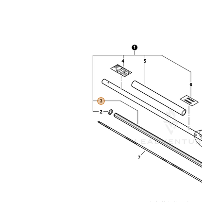 ECHO part C507000330 — IPL diagram snippet (6x zoom, amber highlight)