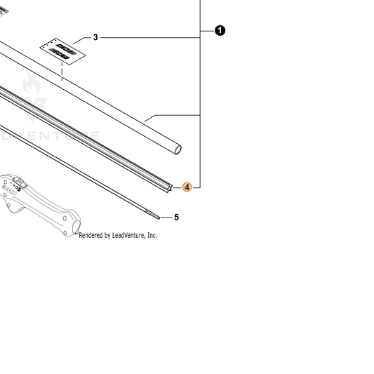 Echo part C507000440 — IPL diagram snippet (6x zoom, amber highlight)