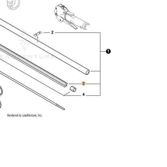 Echo part C507000480 — IPL diagram snippet (6x zoom, amber highlight)