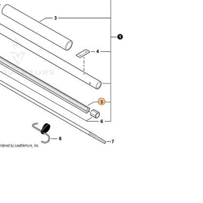 Echo part C507000560 — IPL diagram snippet (6x zoom, amber highlight)