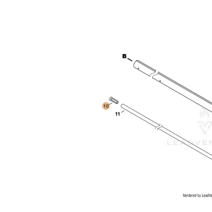 ECHO part C509000100 — IPL diagram snippet (6x zoom, amber highlight)