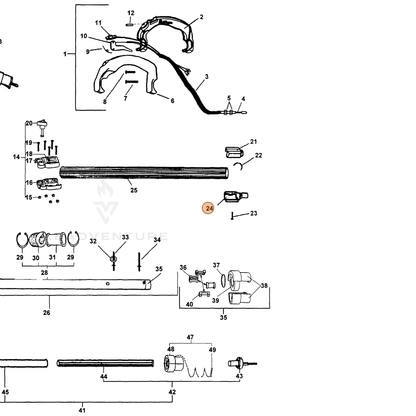 ECHO part C510000120 — IPL diagram snippet (6x zoom, amber highlight)