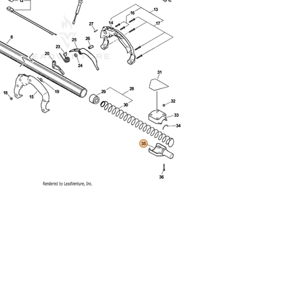 ECHO part C510000130 — IPL diagram snippet (6x zoom, amber highlight)