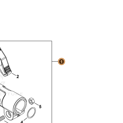 ECHO part C510000350 — IPL diagram snippet (6x zoom, amber highlight)