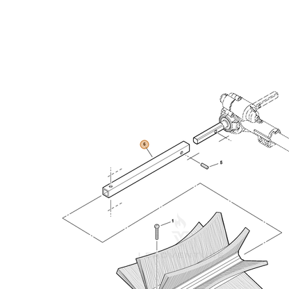 ECHO part C517000070 — IPL diagram snippet (6x zoom, amber highlight)