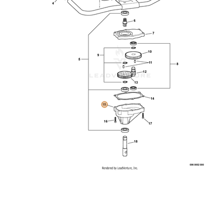 ECHO part C531000160 — IPL diagram snippet (6x zoom, amber highlight)