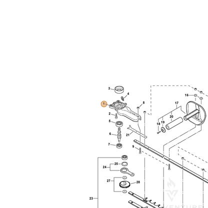 ECHO part C531000270 — IPL diagram snippet (6x zoom, amber highlight)