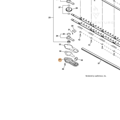 ECHO part C531000280 — IPL diagram snippet (6x zoom, amber highlight)