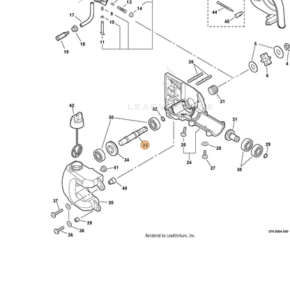 ECHO part C534000400 — IPL diagram snippet (6x zoom, amber highlight)