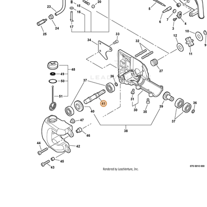 ECHO part C534000430 — IPL diagram snippet (6x zoom, amber highlight)