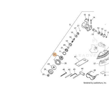 ECHO part C535000441 — IPL diagram snippet (6x zoom, amber highlight)