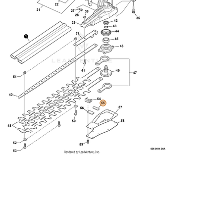 ECHO part C538000101 — IPL diagram snippet (6x zoom, amber highlight)