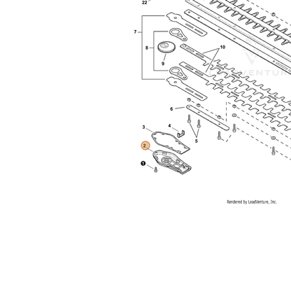 ECHO part C539000021 — IPL diagram snippet (6x zoom, amber highlight)
