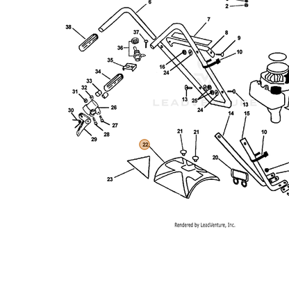 ECHO part C550000850 — IPL diagram snippet (6x zoom, amber highlight)