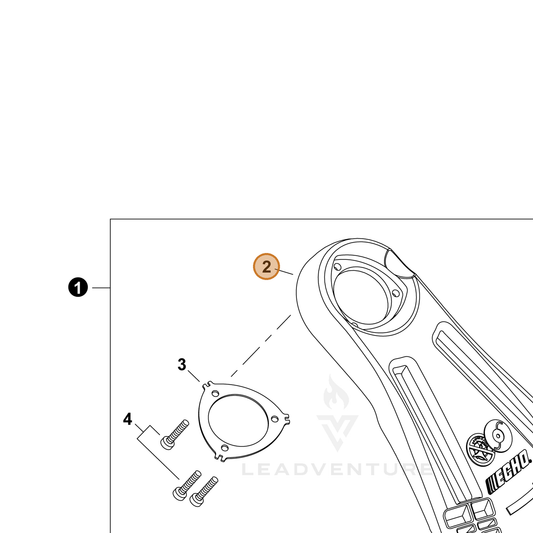 Echo part C550000940 — IPL diagram snippet (6x zoom, amber highlight)